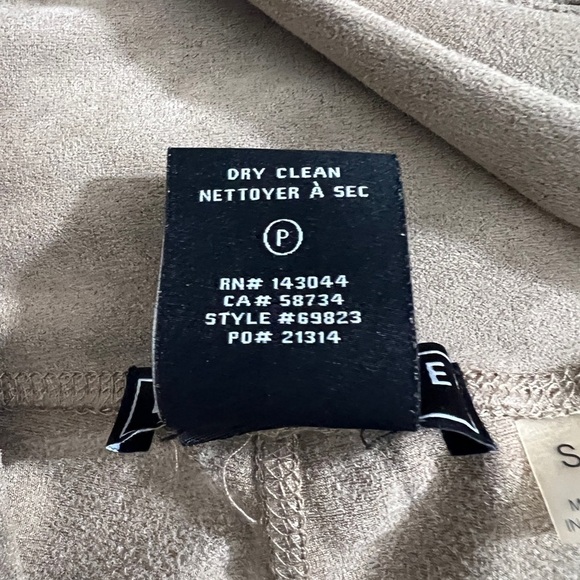 Bagatelle Collection Mushroom Faux Suede Moto Ribbed Stylish Comfy Leggings S - Picture 7 of 7